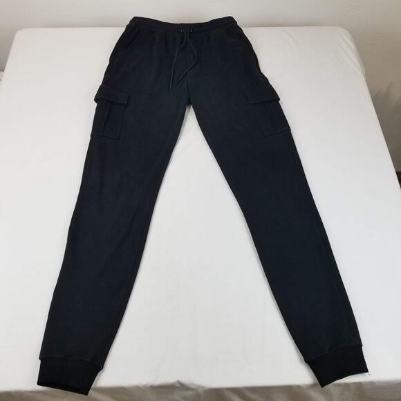 2Tall Pants Mens Large Tall 36 inseam Black Joggers Cargo Hugo Slim Drawstring - Picture 15 of 15